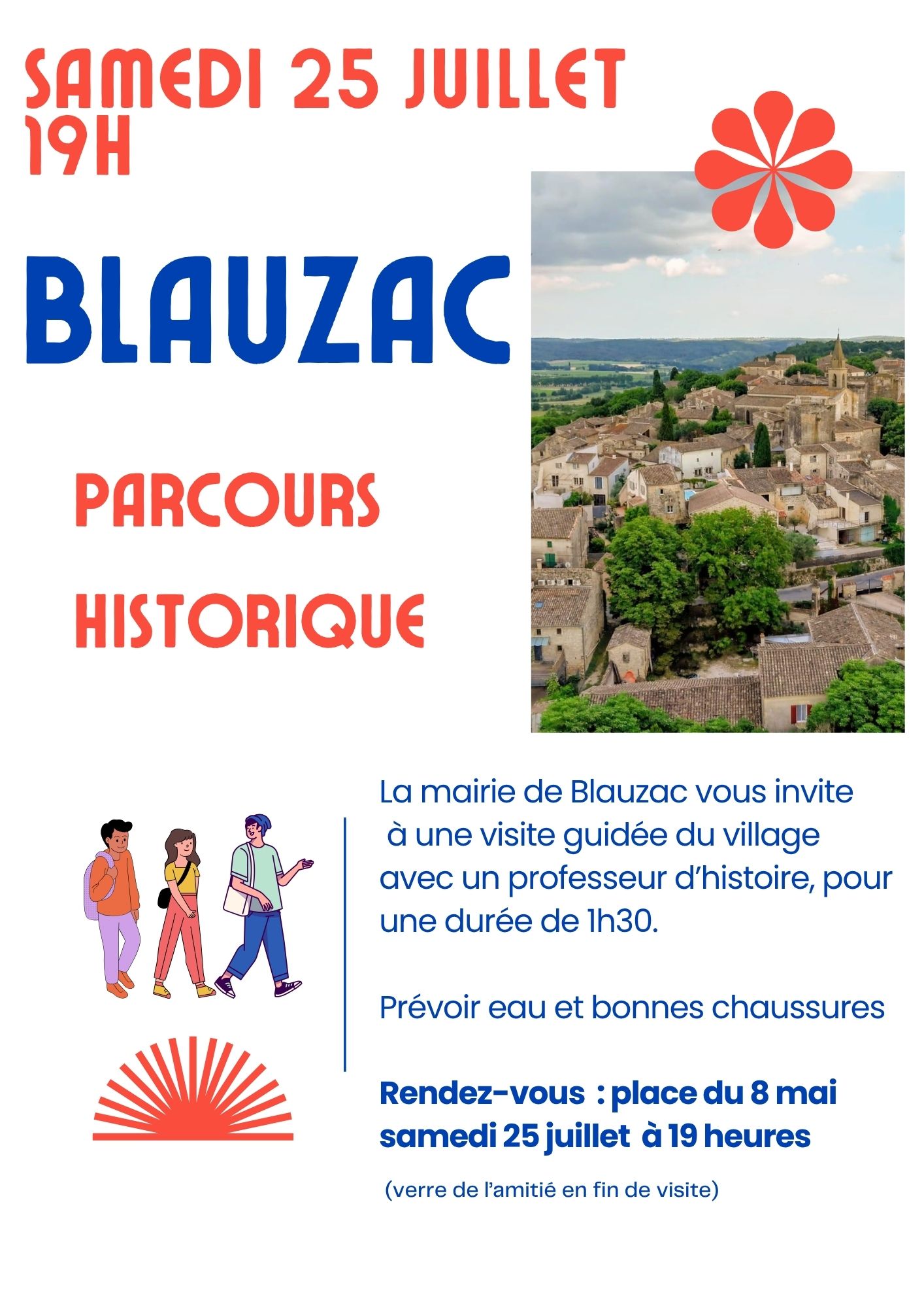 Blauzac parcours histo 25 juillet vue drone V34