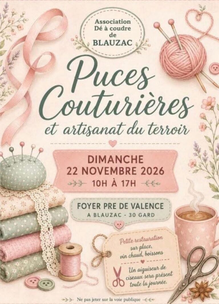 DE A COUDRE PUCES
