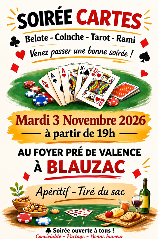 SOIREE CARTES 3 11 26